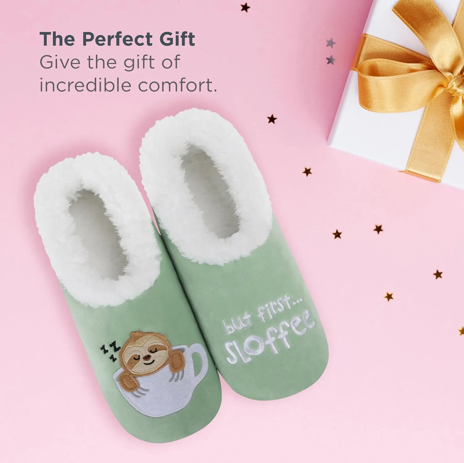 Snoozies Pairable Slipper Socks - Slippers for Women, Non-Slip Fuzzy Slipper Socks