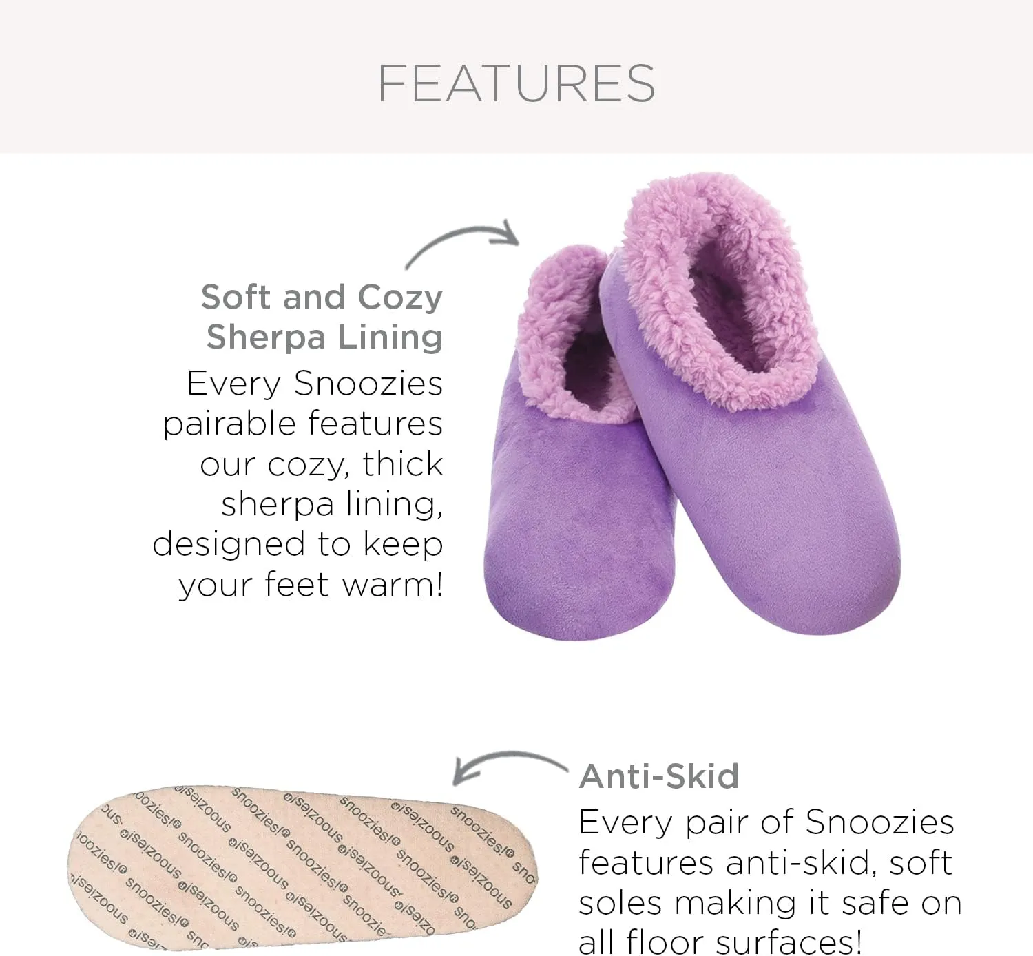 Snoozies Women's Solid Chenille Slippers - Fuzzy Slipper Socks for Women - Multiple Sizes and Colors