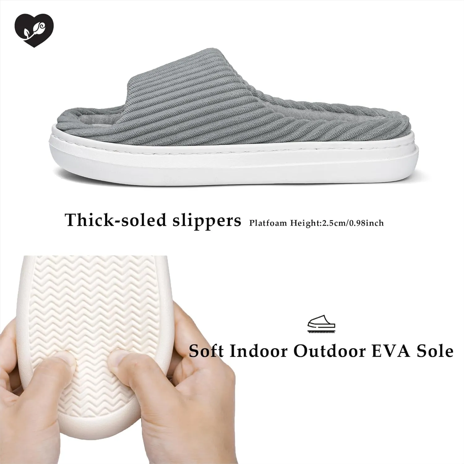 SOULROSE Summer House Memory Foam Slippers Comfy Spa Bedroom Slides Women Cloud Lightweight Waffle Cozy Open Toe Indoor Outdoor Platform Shoes