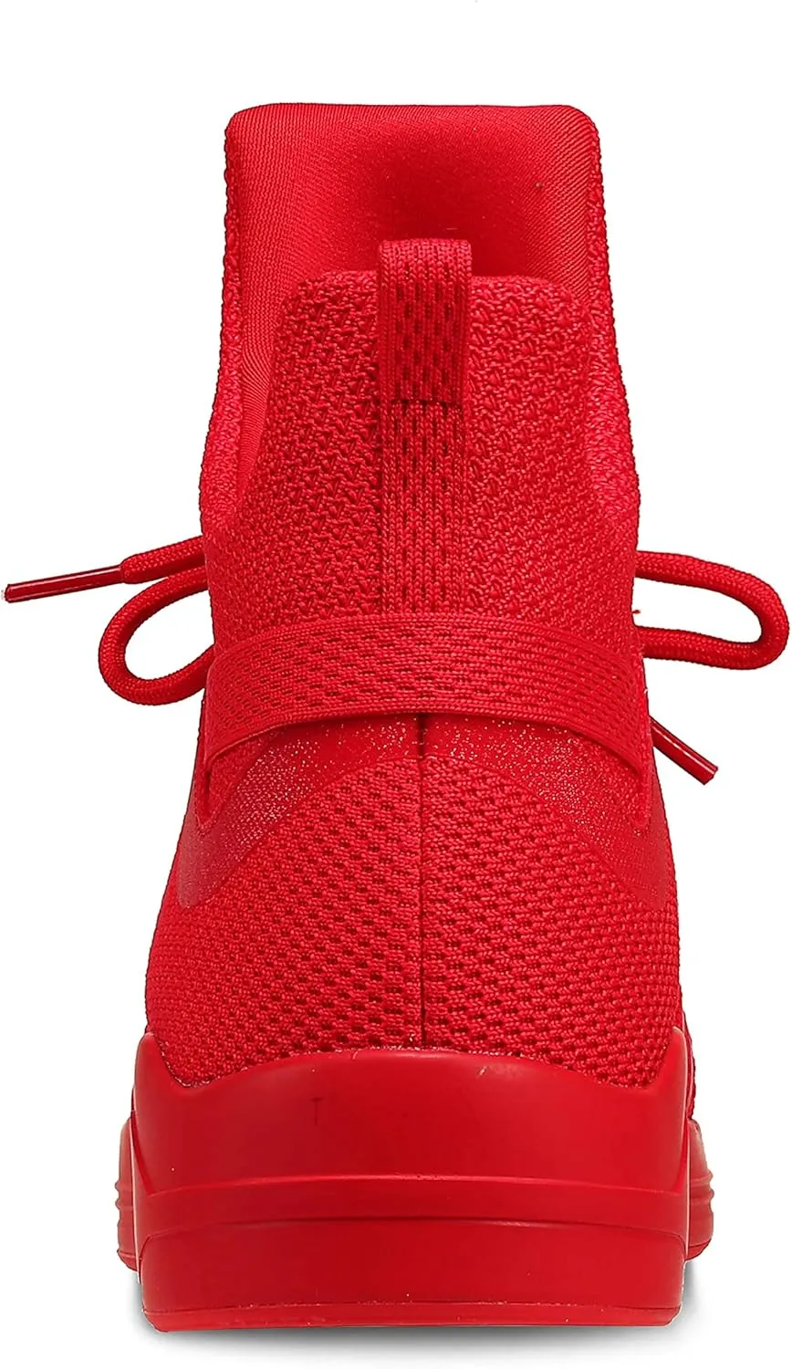 Soulsfeng High Top Running Shoes for Men Lightweight Breathable Mesh Walking Athletic Sneakers