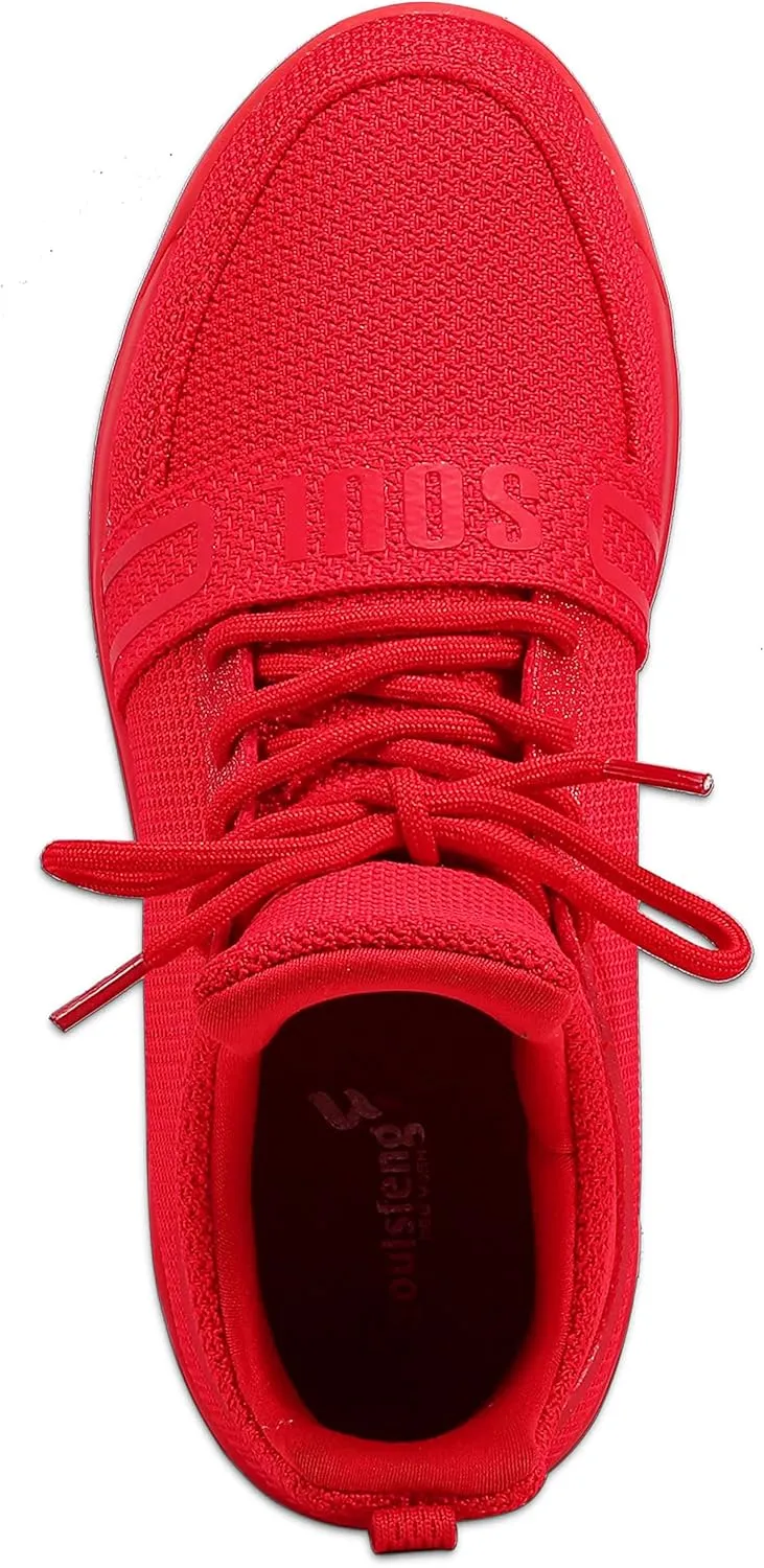 Soulsfeng High Top Running Shoes for Men Lightweight Breathable Mesh Walking Athletic Sneakers