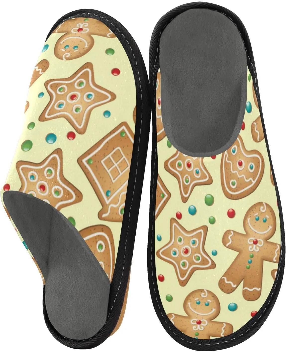 Spa Slippers Indoor House Fuzzy Slippers Soft Memory Foam Non-Slip Home Slipper Winter Shoes For Bedroom Hotel Travel 4-11