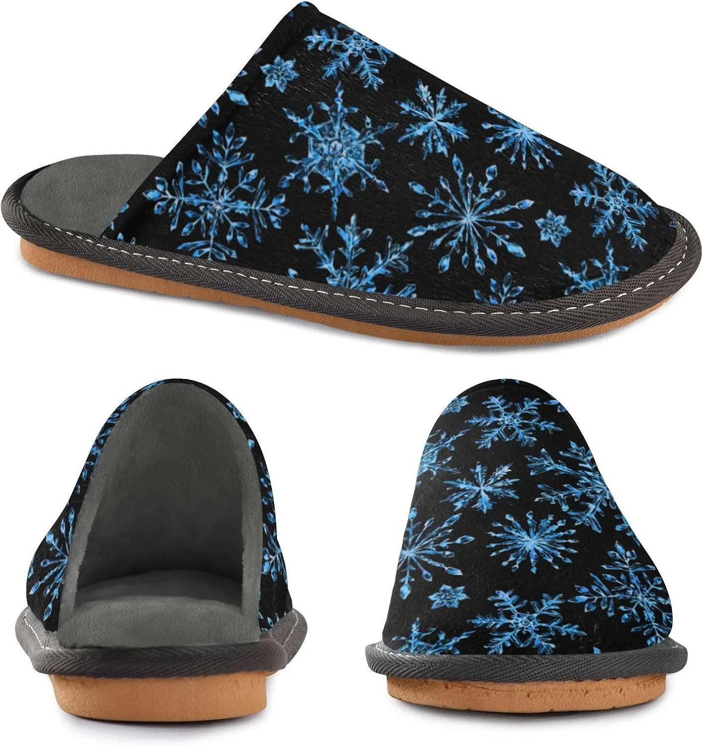 Spa Slippers Indoor House Fuzzy Slippers Soft Memory Foam Non-Slip Home Slipper Winter Shoes For Bedroom Hotel Travel 4-11