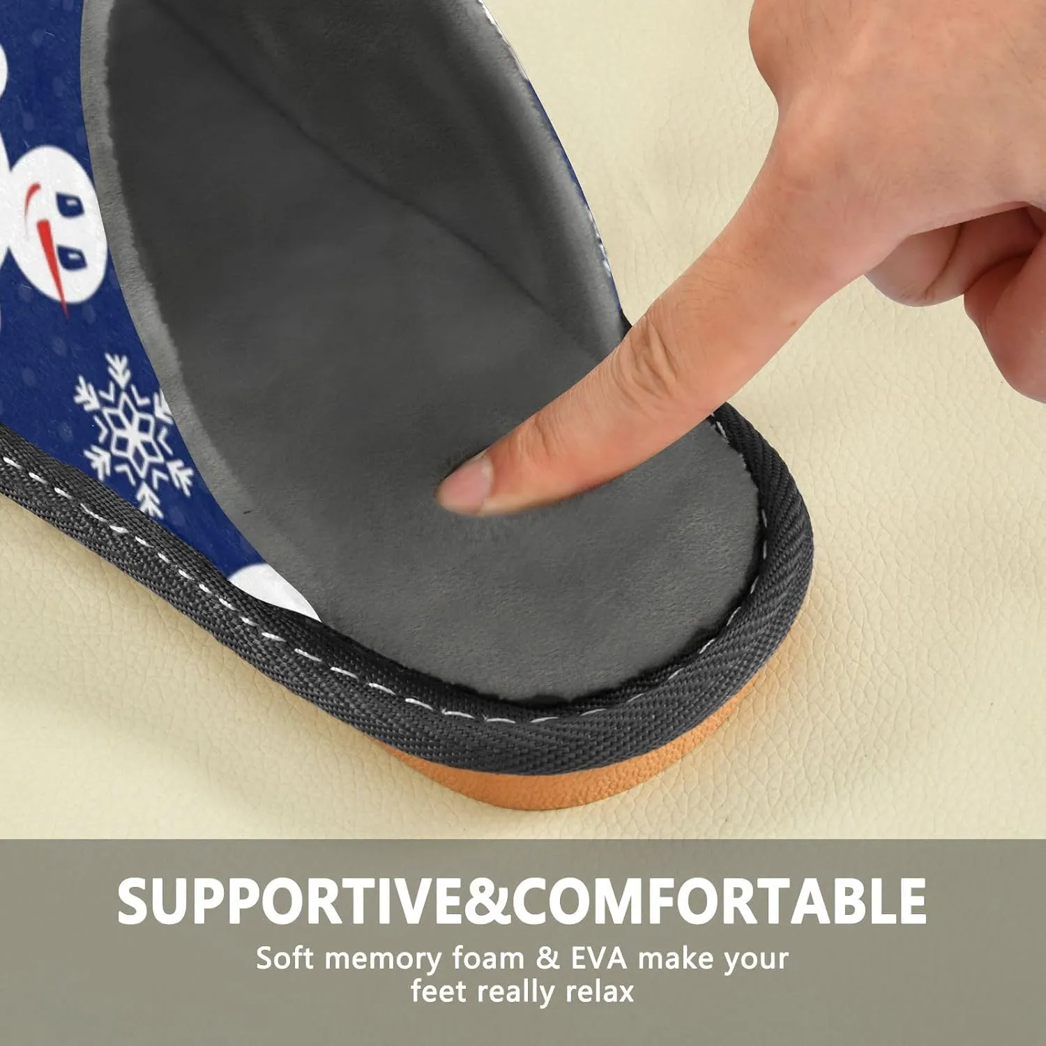 Spa Slippers Indoor House Fuzzy Slippers Soft Memory Foam Non-Slip Home Slipper Winter Shoes For Bedroom Hotel Travel 4-11