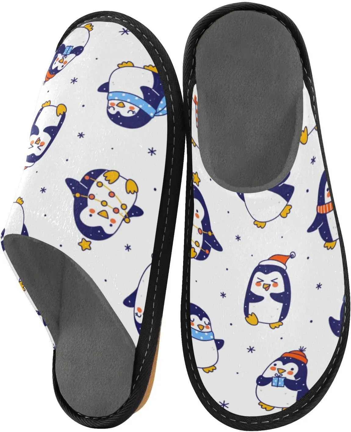 Spa Slippers Indoor House Fuzzy Slippers Soft Memory Foam Non-Slip Home Slipper Winter Shoes For Bedroom Hotel Travel 4-11