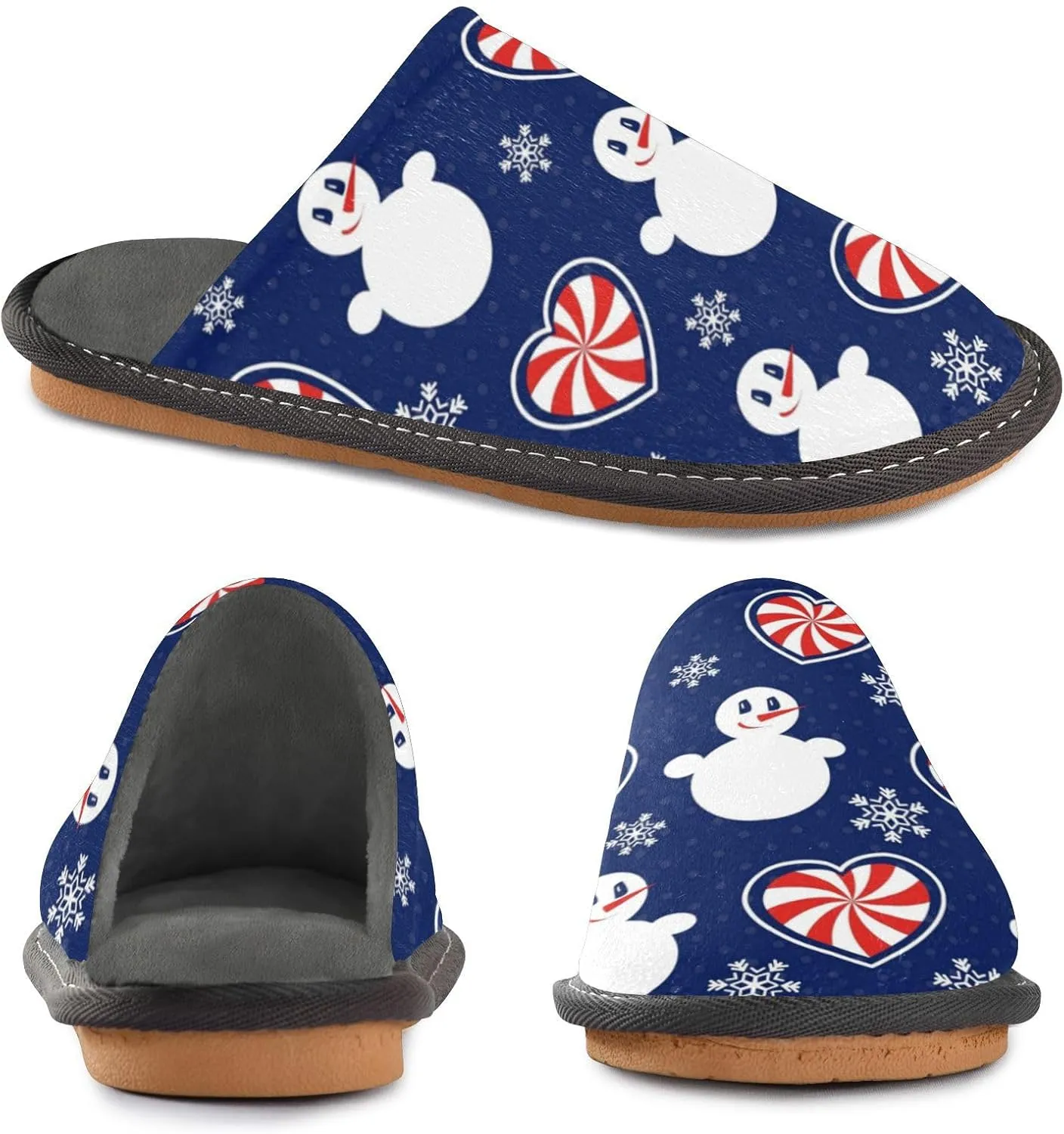 Spa Slippers Indoor House Fuzzy Slippers Soft Memory Foam Non-Slip Home Slipper Winter Shoes For Bedroom Hotel Travel 4-11