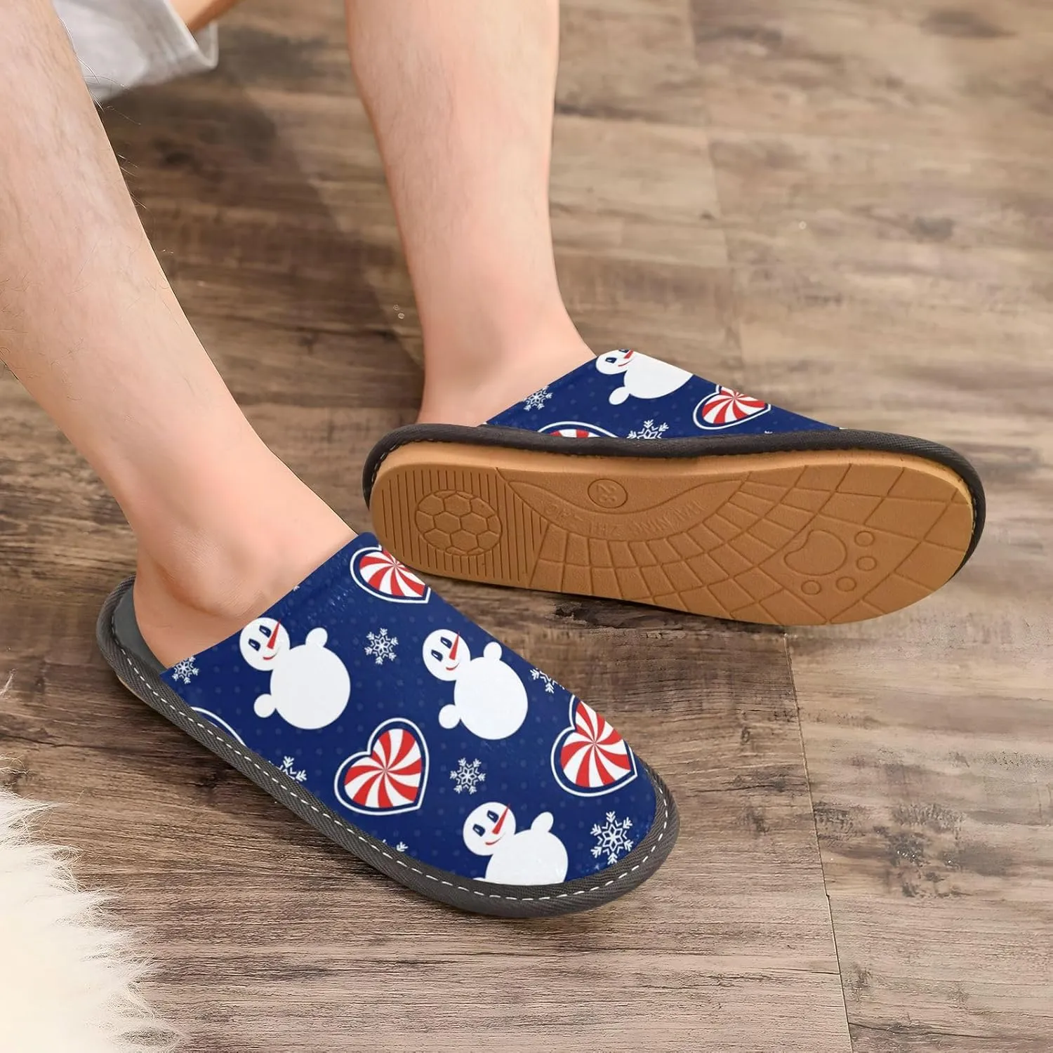Spa Slippers Indoor House Fuzzy Slippers Soft Memory Foam Non-Slip Home Slipper Winter Shoes For Bedroom Hotel Travel 4-11