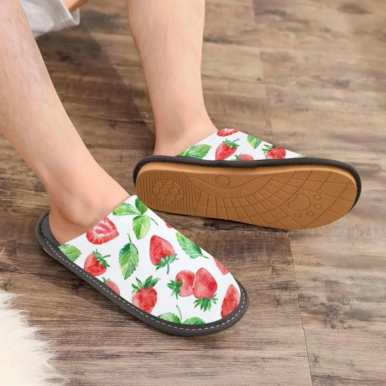 Spa Slippers Indoor House Fuzzy Slippers Soft Memory Foam Non-Slip Home Slipper Winter Shoes For Bedroom Hotel Travel 4-11