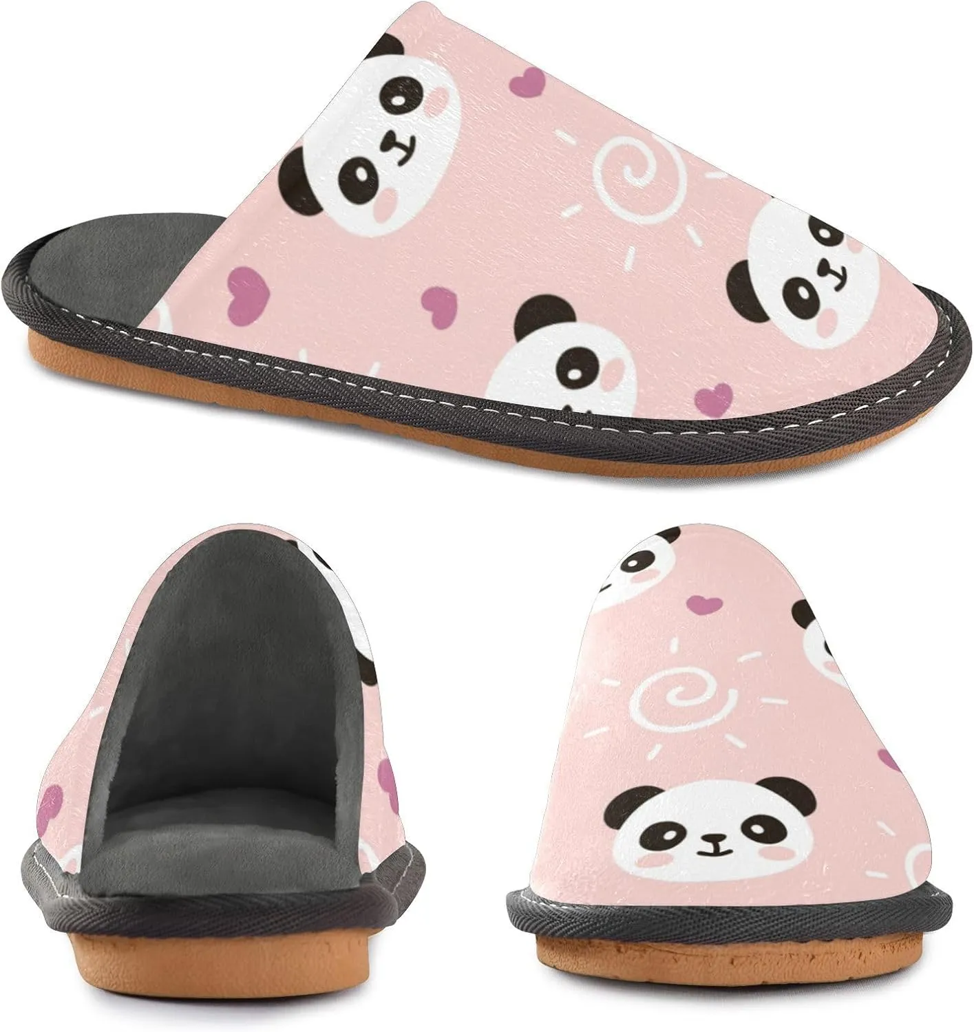 Spa Slippers Indoor House Fuzzy Slippers Soft Memory Foam Non-Slip Home Slipper Winter Shoes For Bedroom Hotel Travel 4-11