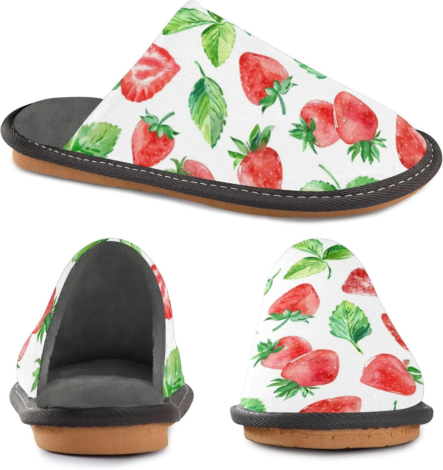 Spa Slippers Indoor House Fuzzy Slippers Soft Memory Foam Non-Slip Home Slipper Winter Shoes For Bedroom Hotel Travel 4-11