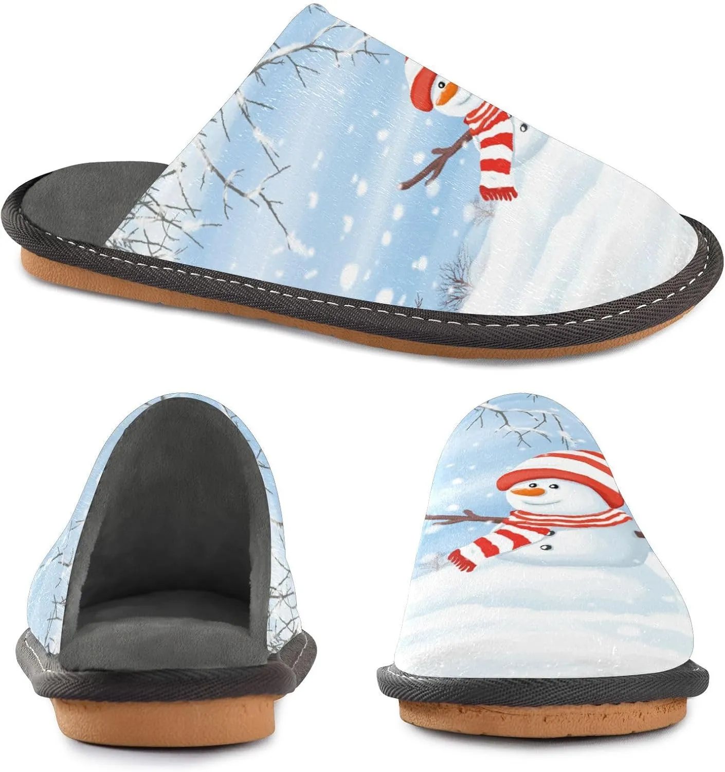 Spa Slippers Indoor House Fuzzy Slippers Soft Memory Foam Non-Slip Home Slipper Winter Shoes For Bedroom Hotel Travel 4-11