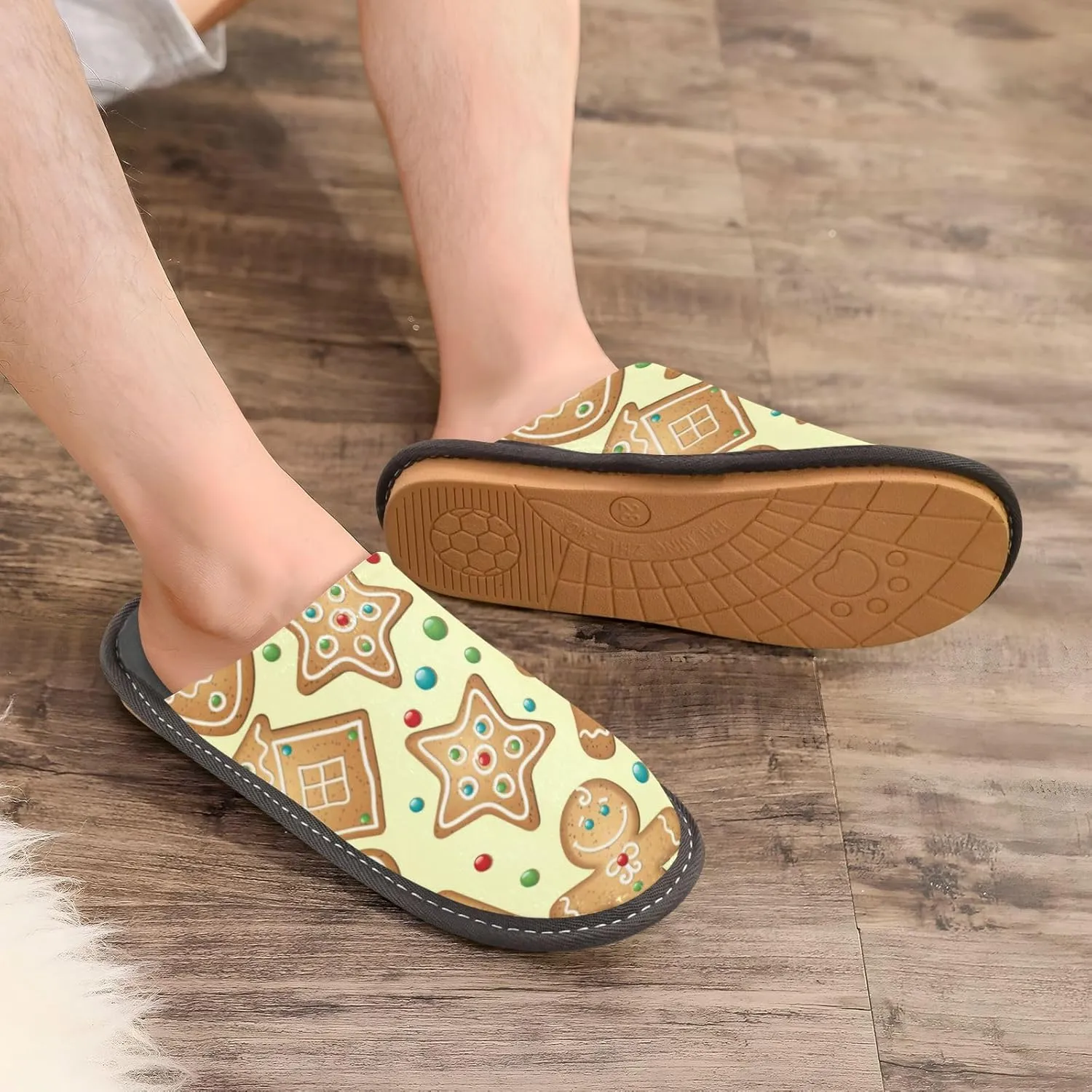 Spa Slippers Indoor House Fuzzy Slippers Soft Memory Foam Non-Slip Home Slipper Winter Shoes For Bedroom Hotel Travel 4-11
