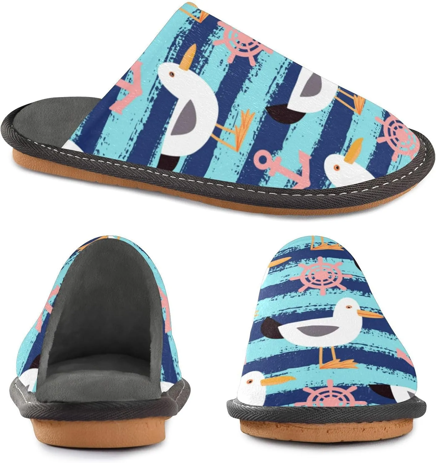 Spa Slippers Indoor House Fuzzy Slippers Soft Memory Foam Non-Slip Home Slipper Winter Shoes For Bedroom Hotel Travel 4-11