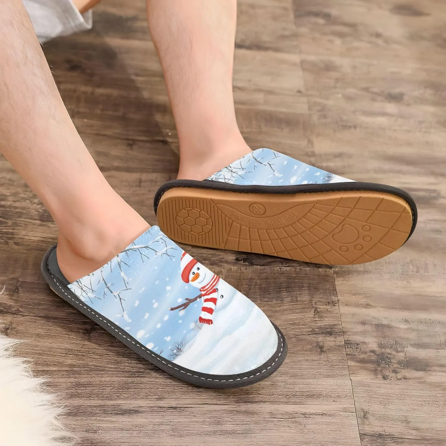 Spa Slippers Indoor House Fuzzy Slippers Soft Memory Foam Non-Slip Home Slipper Winter Shoes For Bedroom Hotel Travel 4-11