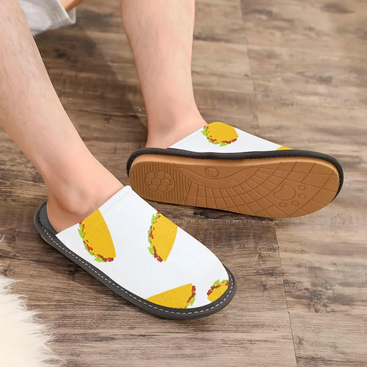 Spa Slippers Indoor House Fuzzy Slippers Soft Memory Foam Non-Slip Home Slipper Winter Shoes For Bedroom Hotel Travel 4-11