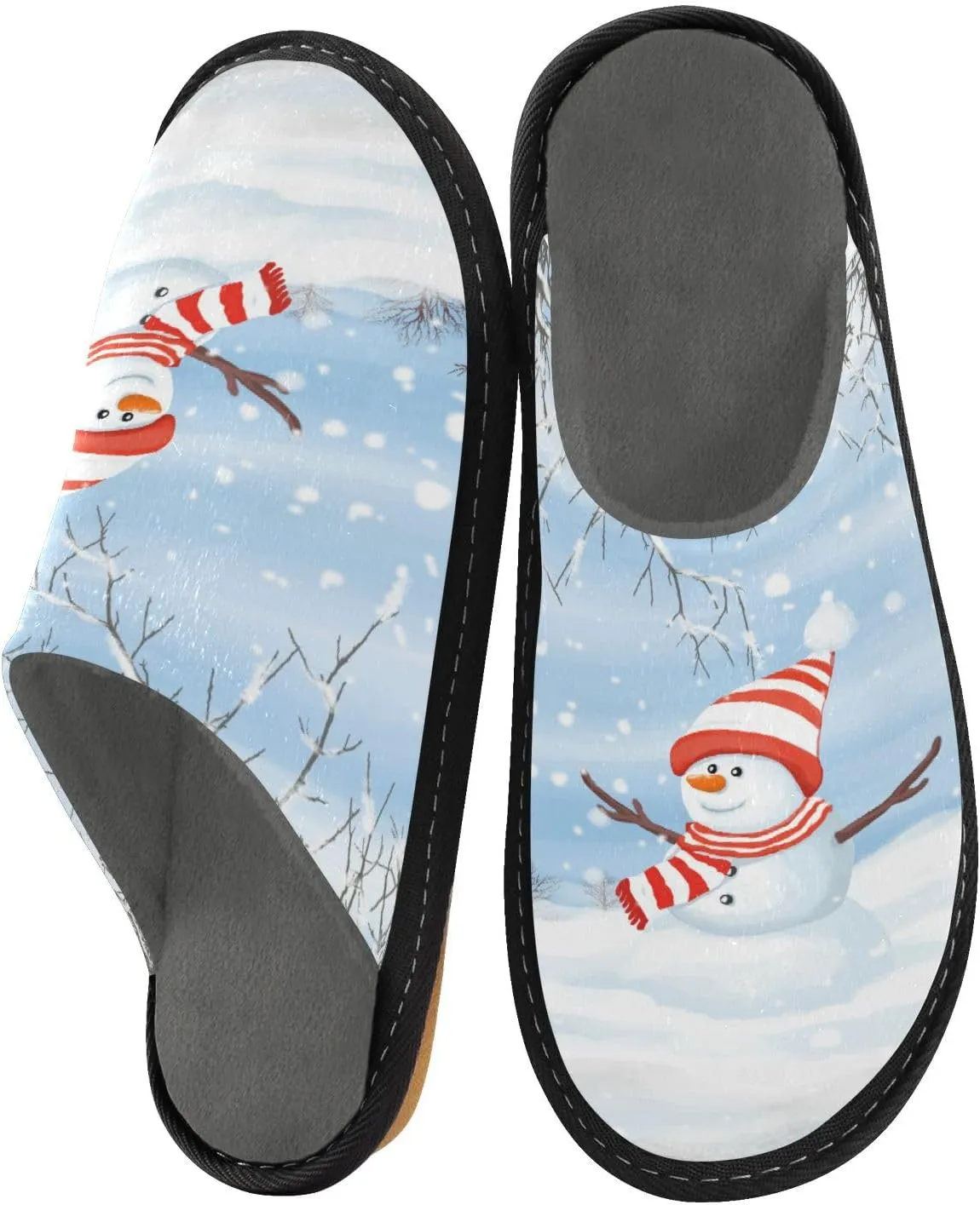 Spa Slippers Indoor House Fuzzy Slippers Soft Memory Foam Non-Slip Home Slipper Winter Shoes For Bedroom Hotel Travel 4-11