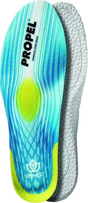 Spenco Propel Performance Shoe Insoles for Women and Men, Men's 6-7.5/Women's 7-8.5 Blue