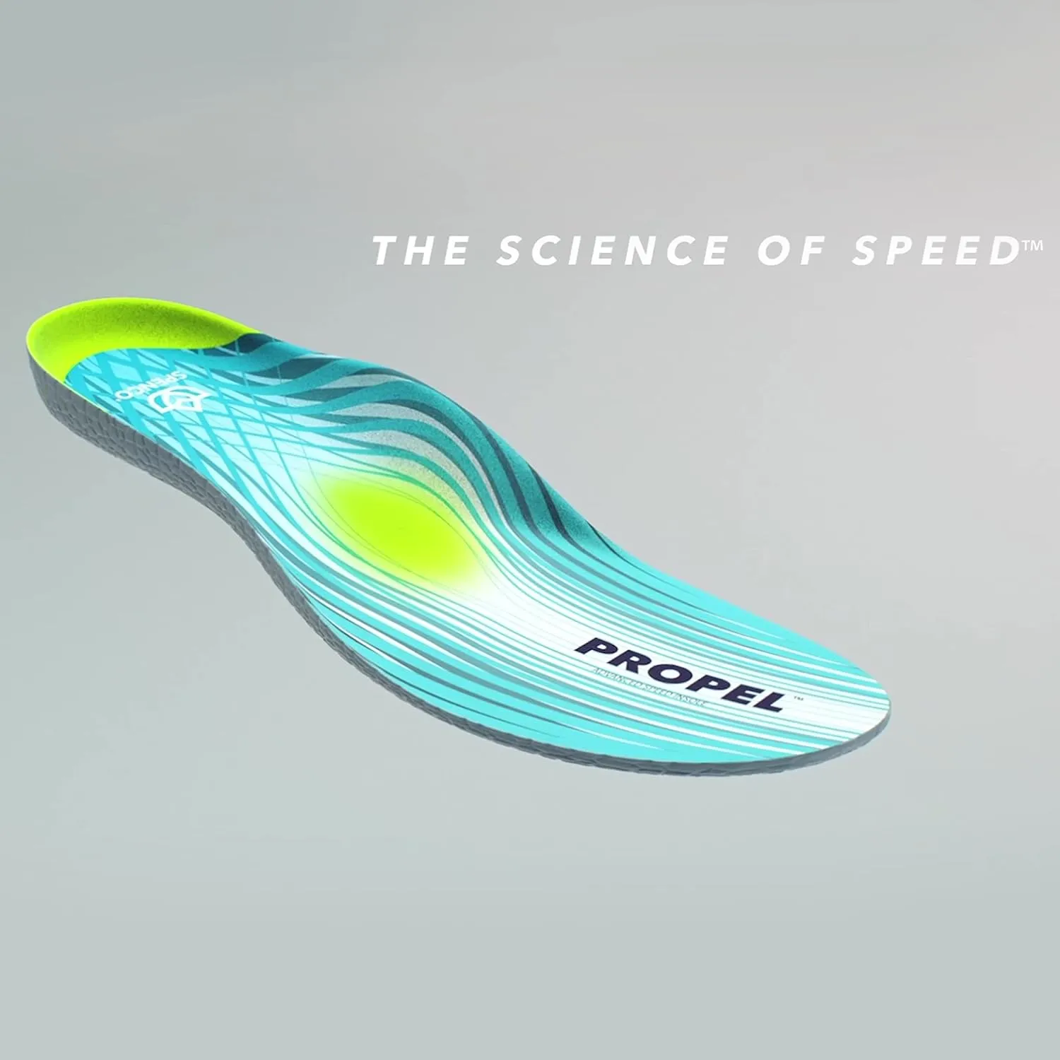 Spenco Propel Performance Shoe Insoles for Women and Men, Men's 6-7.5/Women's 7-8.5 Blue
