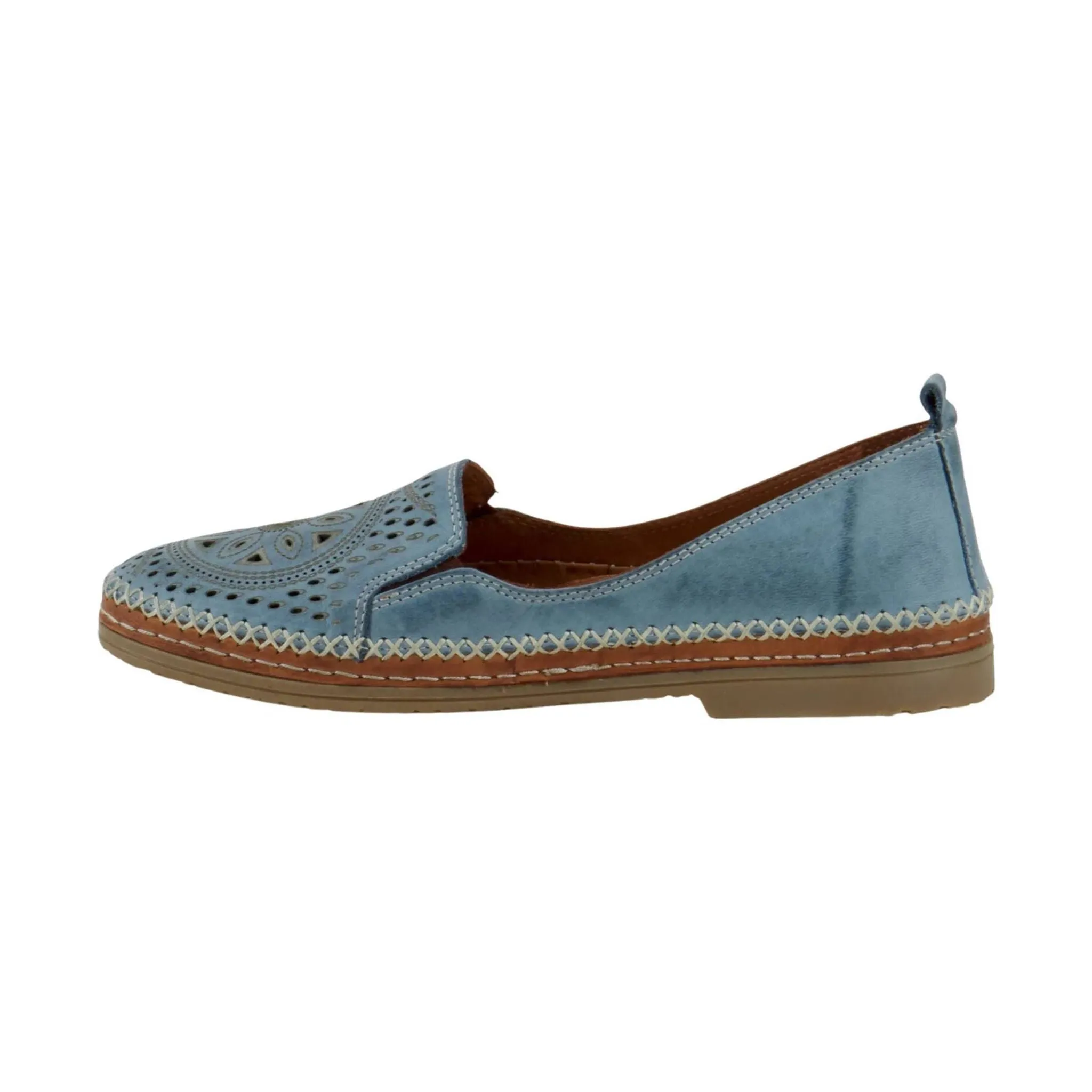 Spring Step Women's Ingrid Slip On Loafer - Sky Blue