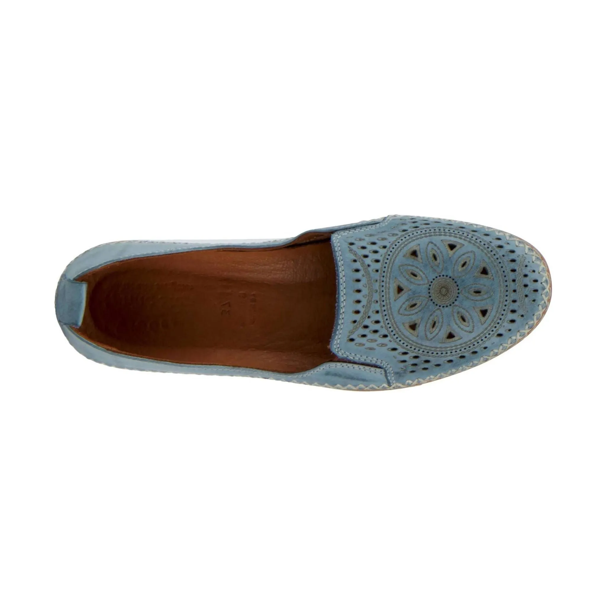 Spring Step Women's Ingrid Slip On Loafer - Sky Blue