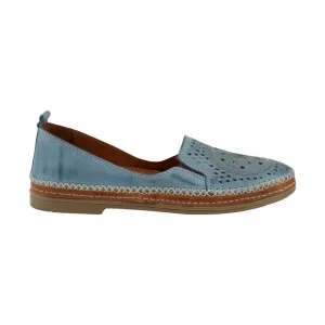 Spring Step Women's Ingrid Slip On Loafer - Sky Blue