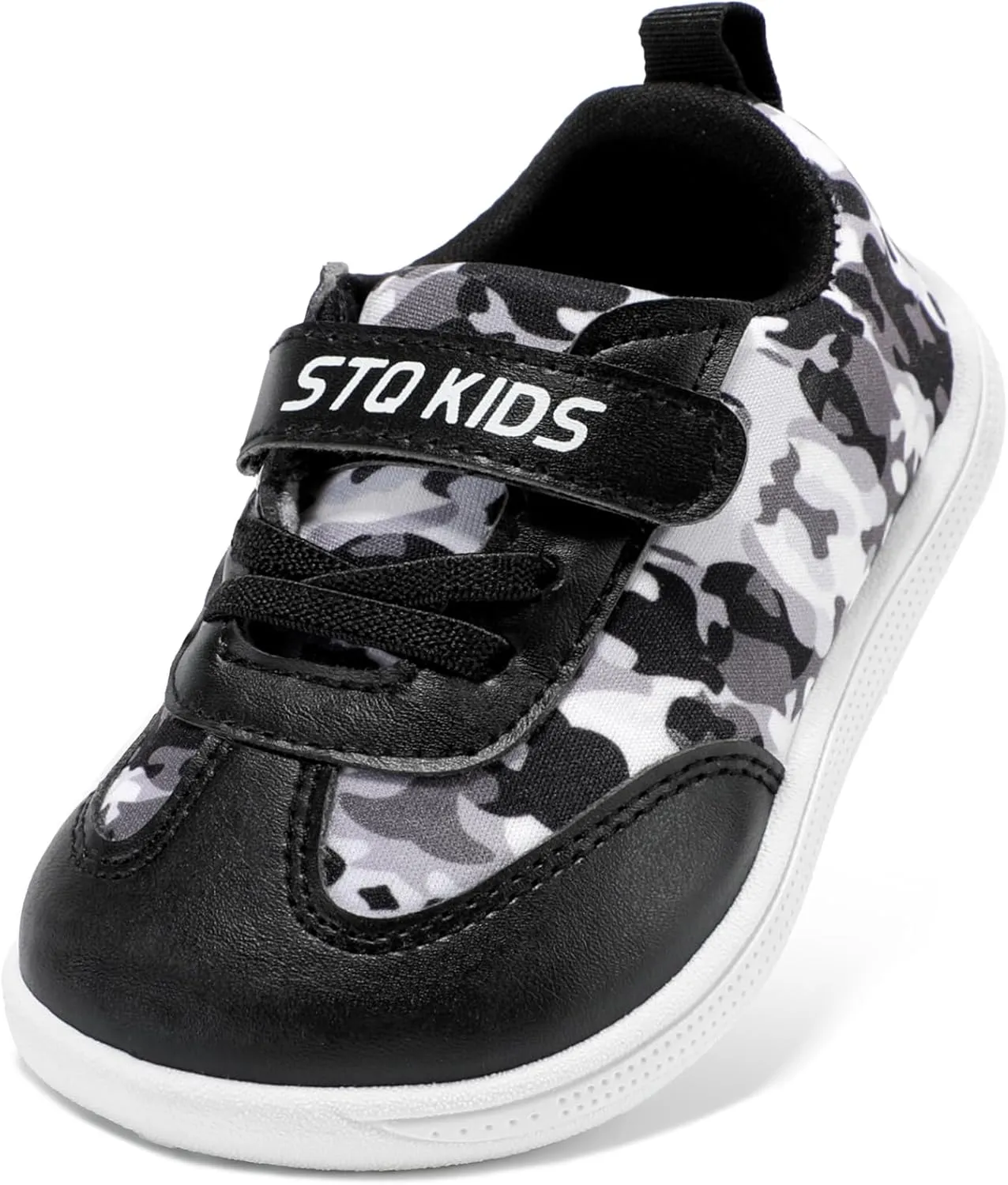 STQ Toddler Girls Boys Wide Toe Barefoot Shoes Kids Walking Tennis Comfort Sneakers Lightweight Breathable Gym Shoe