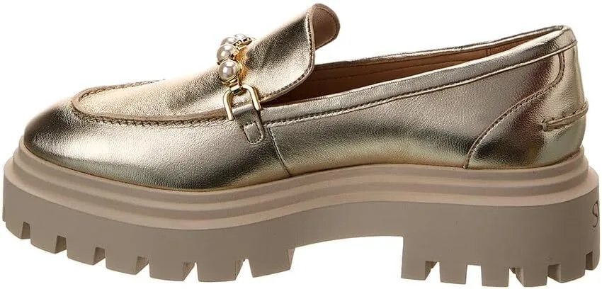 Stuart Weitzman Perla Ulra Lug Leather Loafer