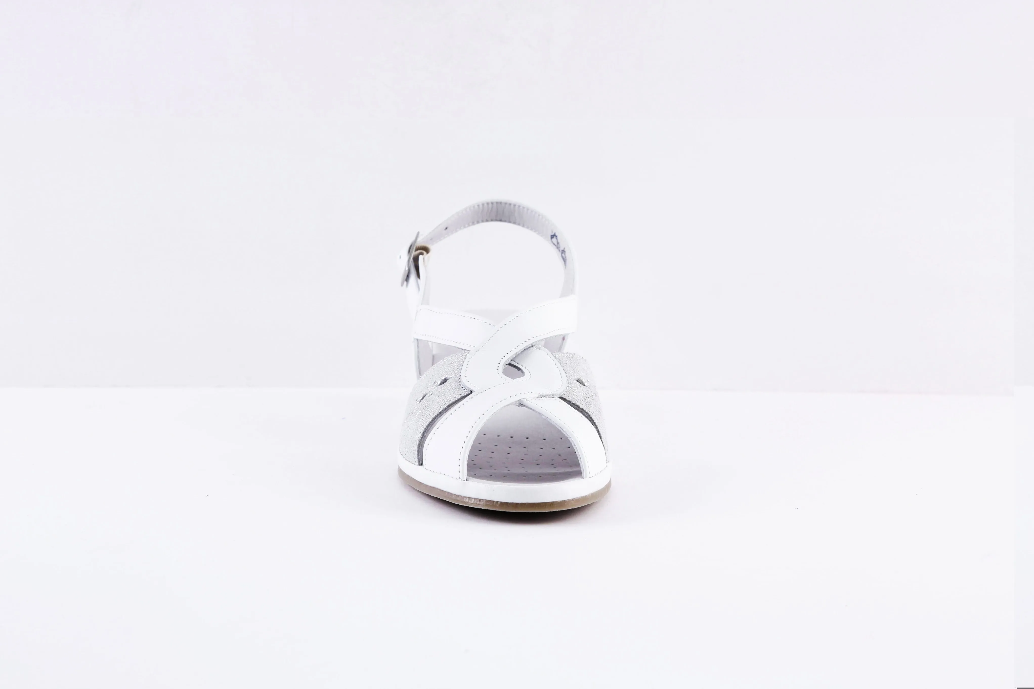 SUAVE- 6017 00 CAPRI- LOW WEDGE SANDAL - WHITE