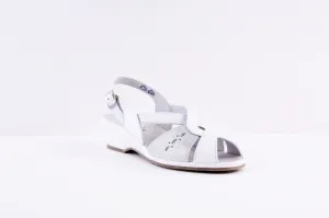 SUAVE- 6017 00 CAPRI- LOW WEDGE SANDAL - WHITE