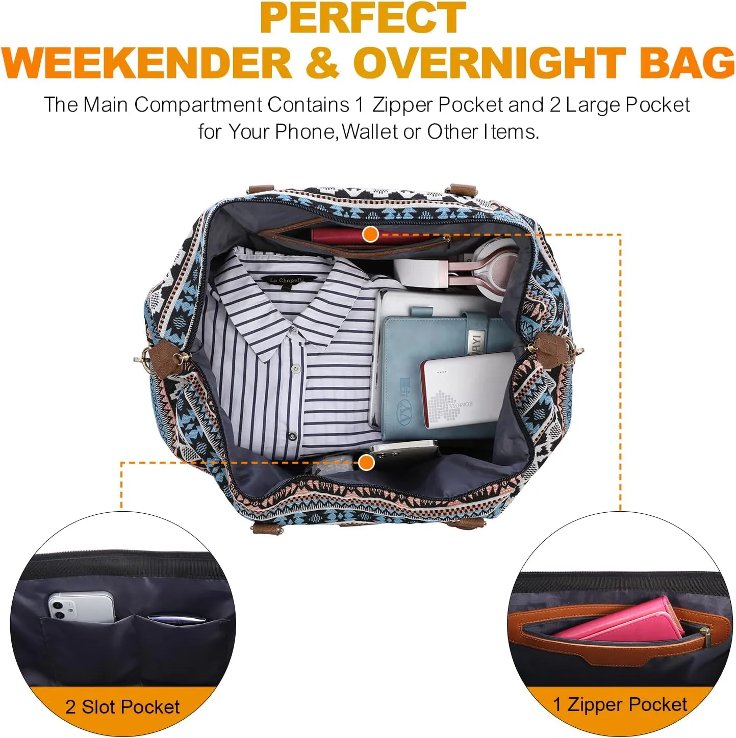 Sucipi Weekender Bags for Women Canvas Travel Duffle Bag with Shoe Compartment Overnight Bag Carry on Gym Duffel with Toiletry Bag for Traveling Weekend Hospital Bags for Labor and Delivery