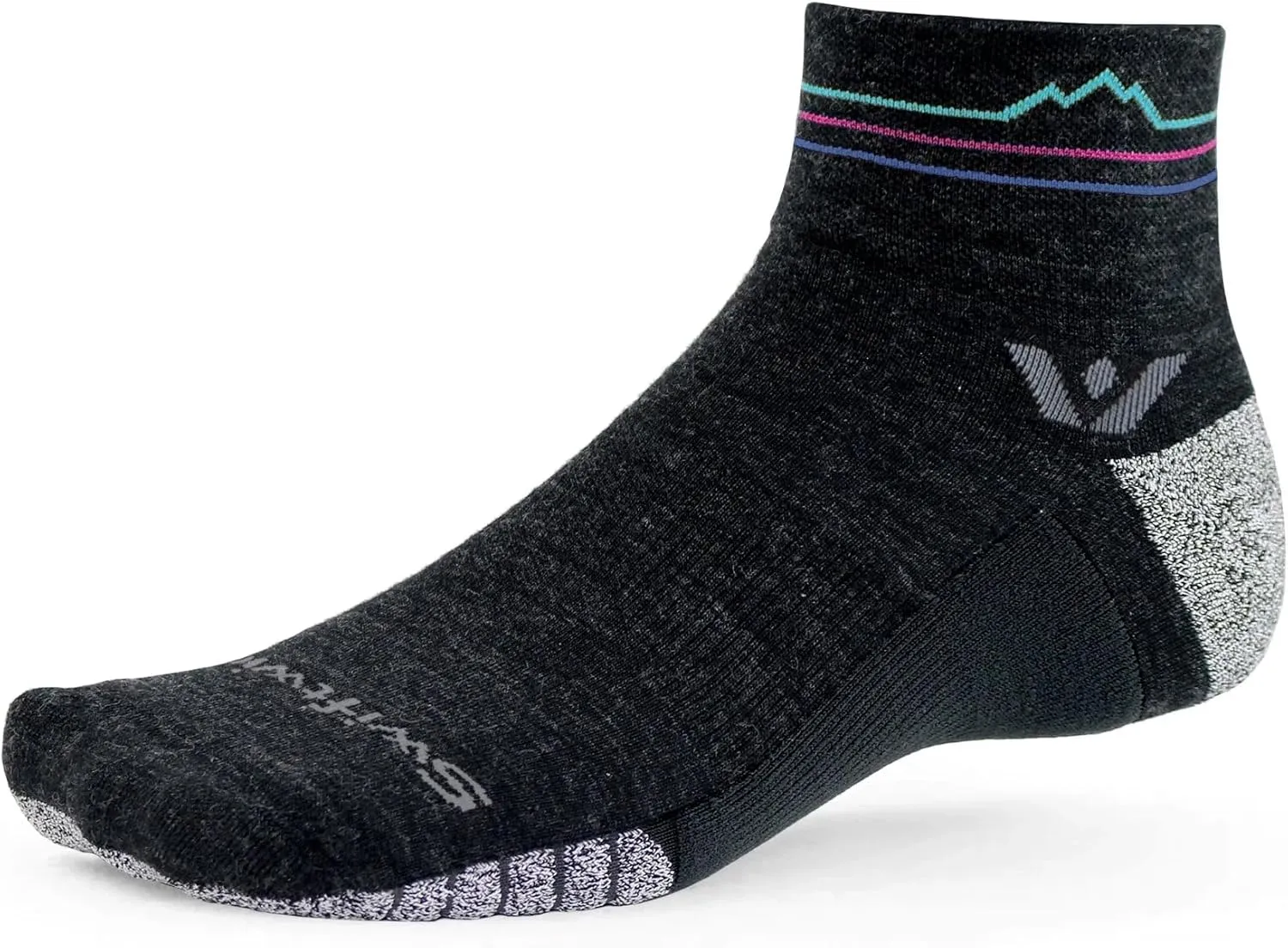 Swiftwick - FLITE XT TRAIL Quarter Crew Trail Running and Hiking Socks