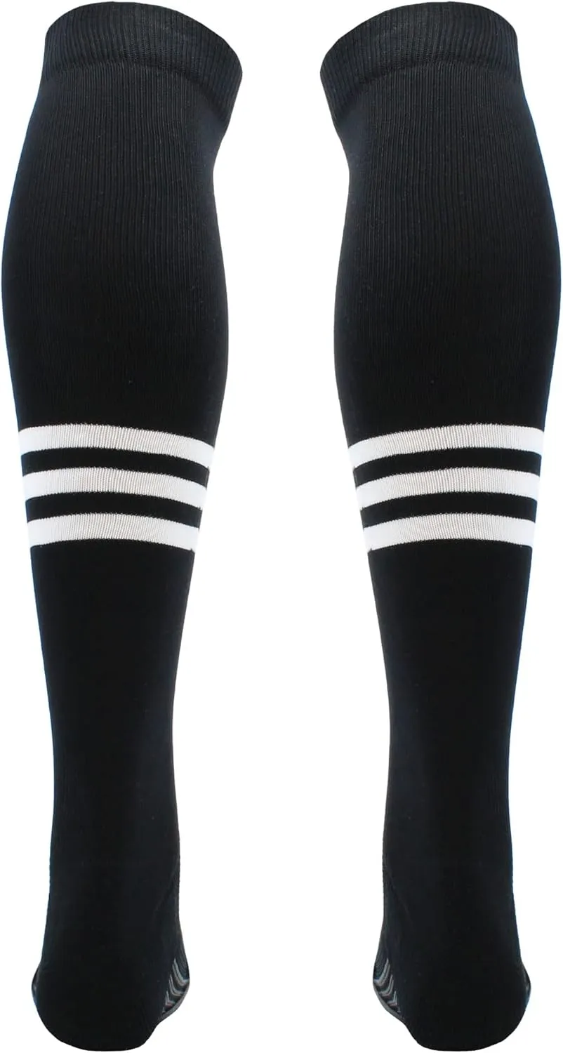 TCK Dugout Striped Over the Knee Baseball Socks Extra Long Above the Knee for Boys Girls Men Women Youth Adult