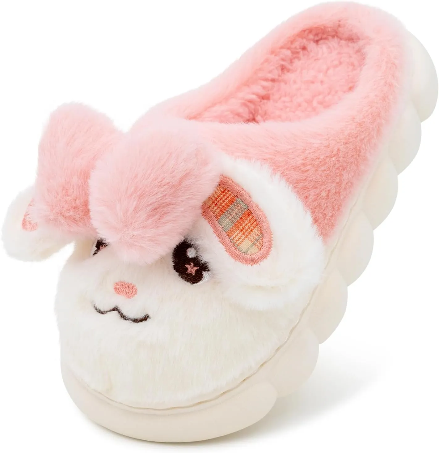 techcity Toddler Boys Girls Fuzzy Fluffy Slippers Cute 3D Unicorn Bunny Warm Shoes Winter House Home Indoor Outdoor Plush Fur Slipper Shoes