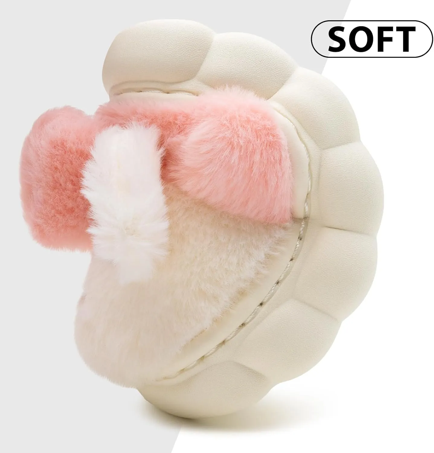 techcity Toddler Boys Girls Fuzzy Fluffy Slippers Cute 3D Unicorn Bunny Warm Shoes Winter House Home Indoor Outdoor Plush Fur Slipper Shoes