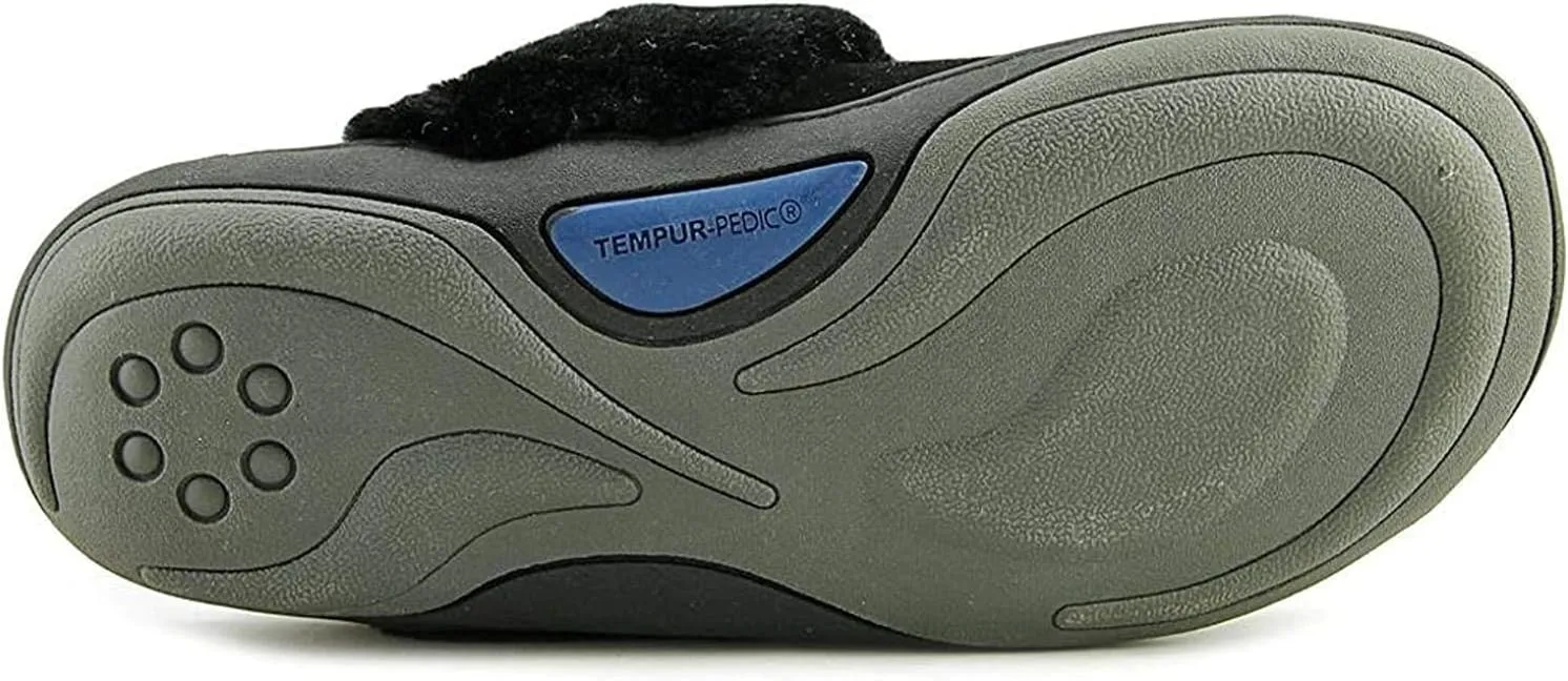Tempur-Pedic Womens Kensley Scuff Casual Slippers Casual - Black