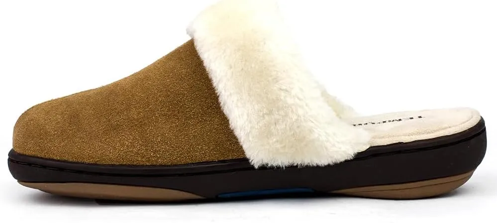 Tempur-Pedic Womens Kensley Scuff Casual Slippers Casual - Black