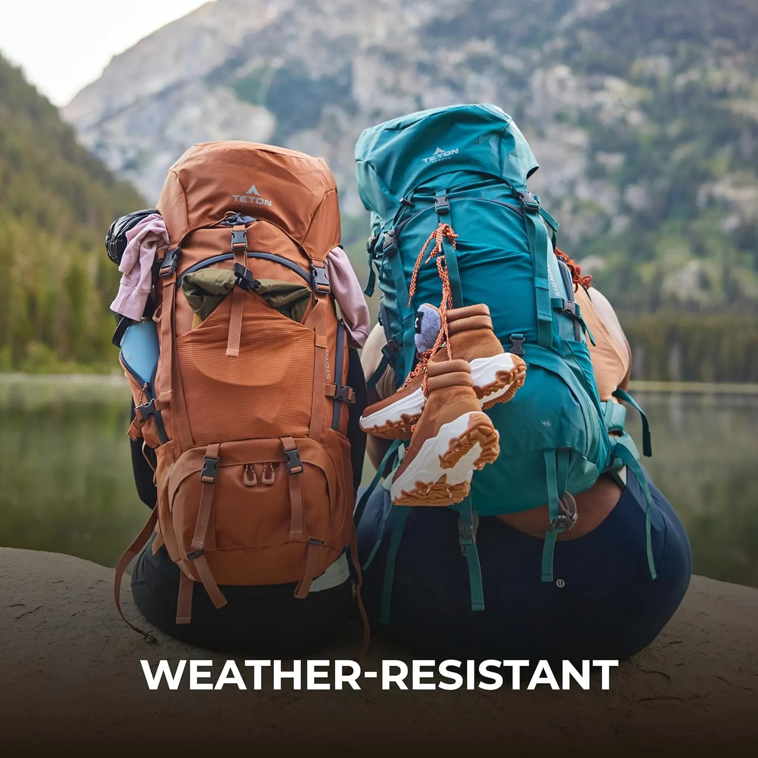 Teton 65L Signal backpack, durable and ready for hiking, camping or backpacking. Perfect lightweight travel bag with more room than you think, Terra