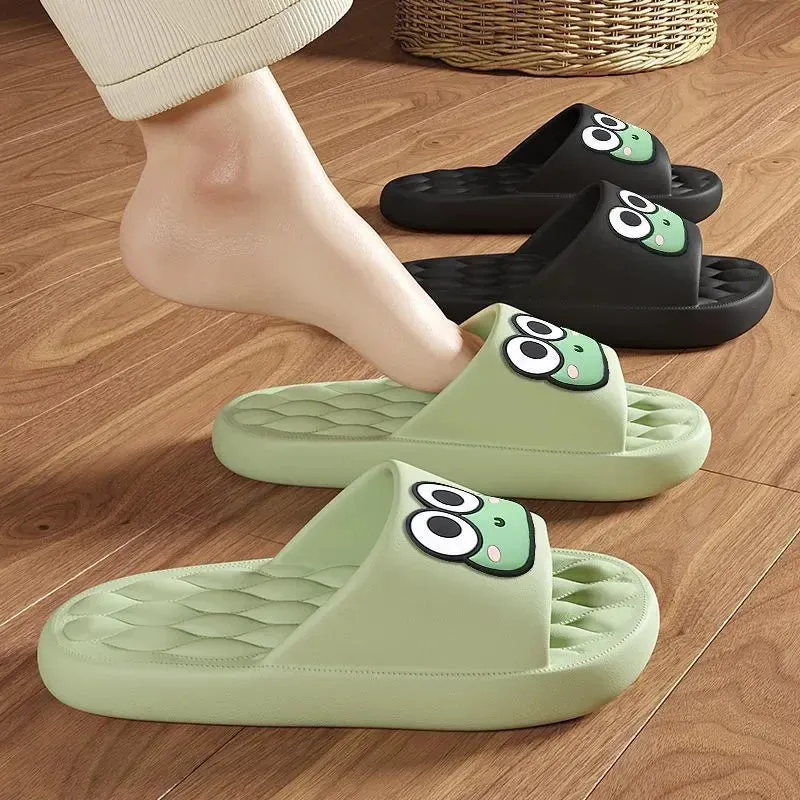Thick Platform Non-Slip Cartoon Frog Flip Flops Beach slipper