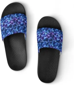 Thunder And Lightning Men's And Women's Outdoor Beach Slippers PVC Slippers Sandals Comfortable Shower Shoes 38 (240mm)