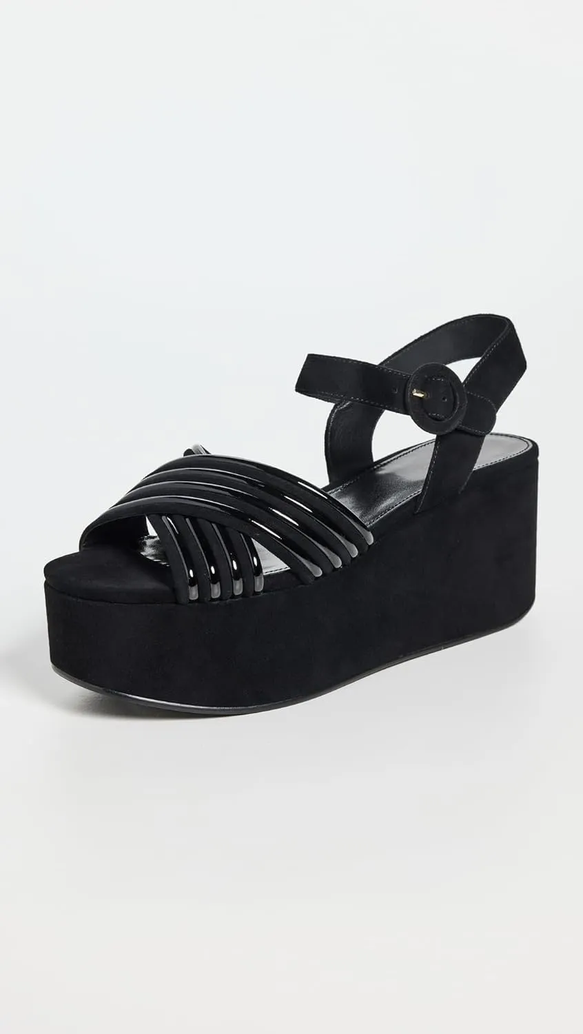 Tory Burch Women's Bombe Cross Strap Platform Sandals 50mm