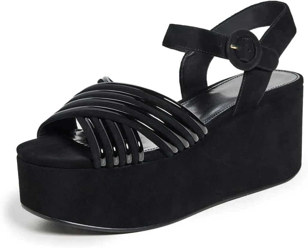 Tory Burch Women's Bombe Cross Strap Platform Sandals 50mm