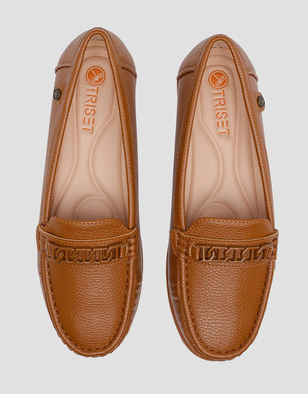 Triset Chain Accessories 3 Sepatu Loafer Wanita
