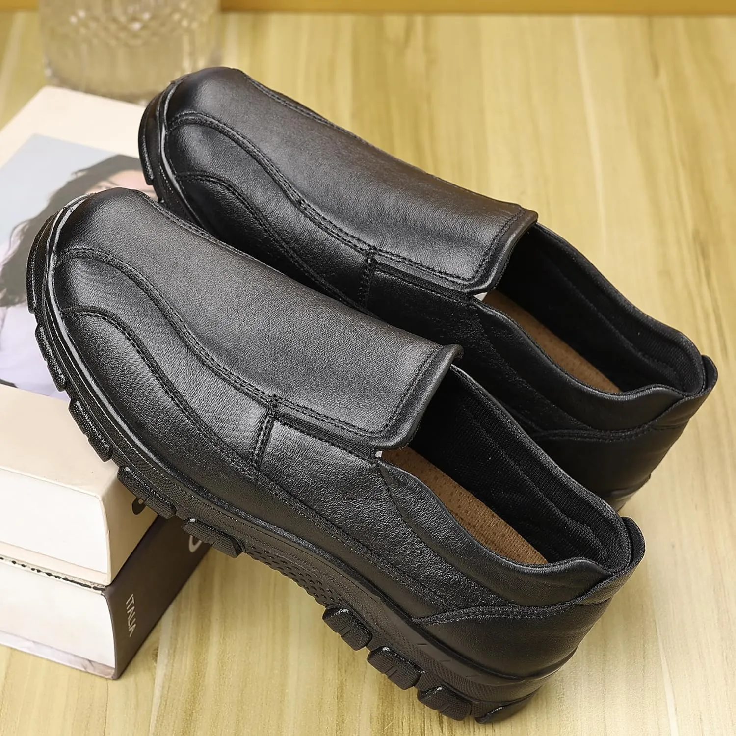 Trsorini Mens Casual Shoes Loafers Slip on Dress Business Office Premier Walking Lightweight Shoes Male