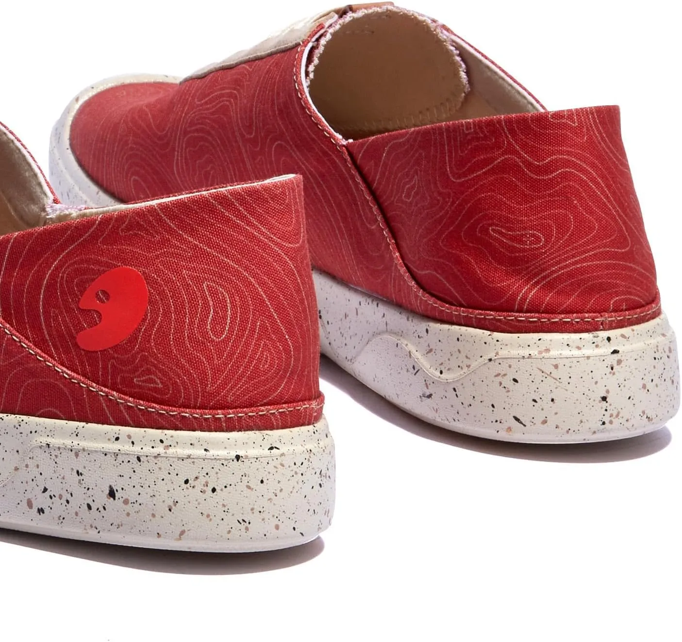 UIN Men's Fashion Sneakers Lightweight Walking Casual Slip Ons Comfortable Canvas Art Painted Travel Shoes Cadiz