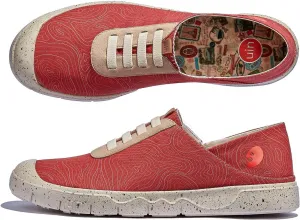UIN Men's Fashion Sneakers Lightweight Walking Casual Slip Ons Comfortable Canvas Art Painted Travel Shoes Cadiz