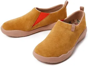 UIN Men's Walking Shoes Slip On Cow Suede Casual Lightweight Comfort Fashion Sneaker Cuenca