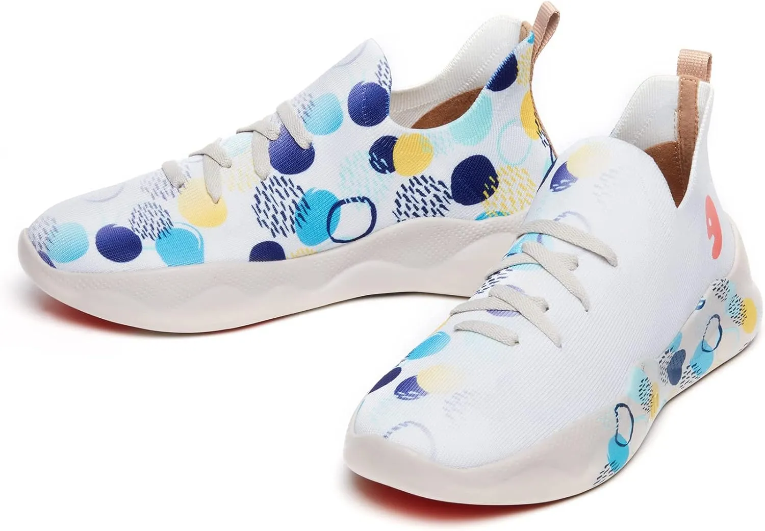UIN Women's Fashion Sneakers Lightweight Walking Casual Slip Ons Comfortable Art Painted Athletic Travel Shoes