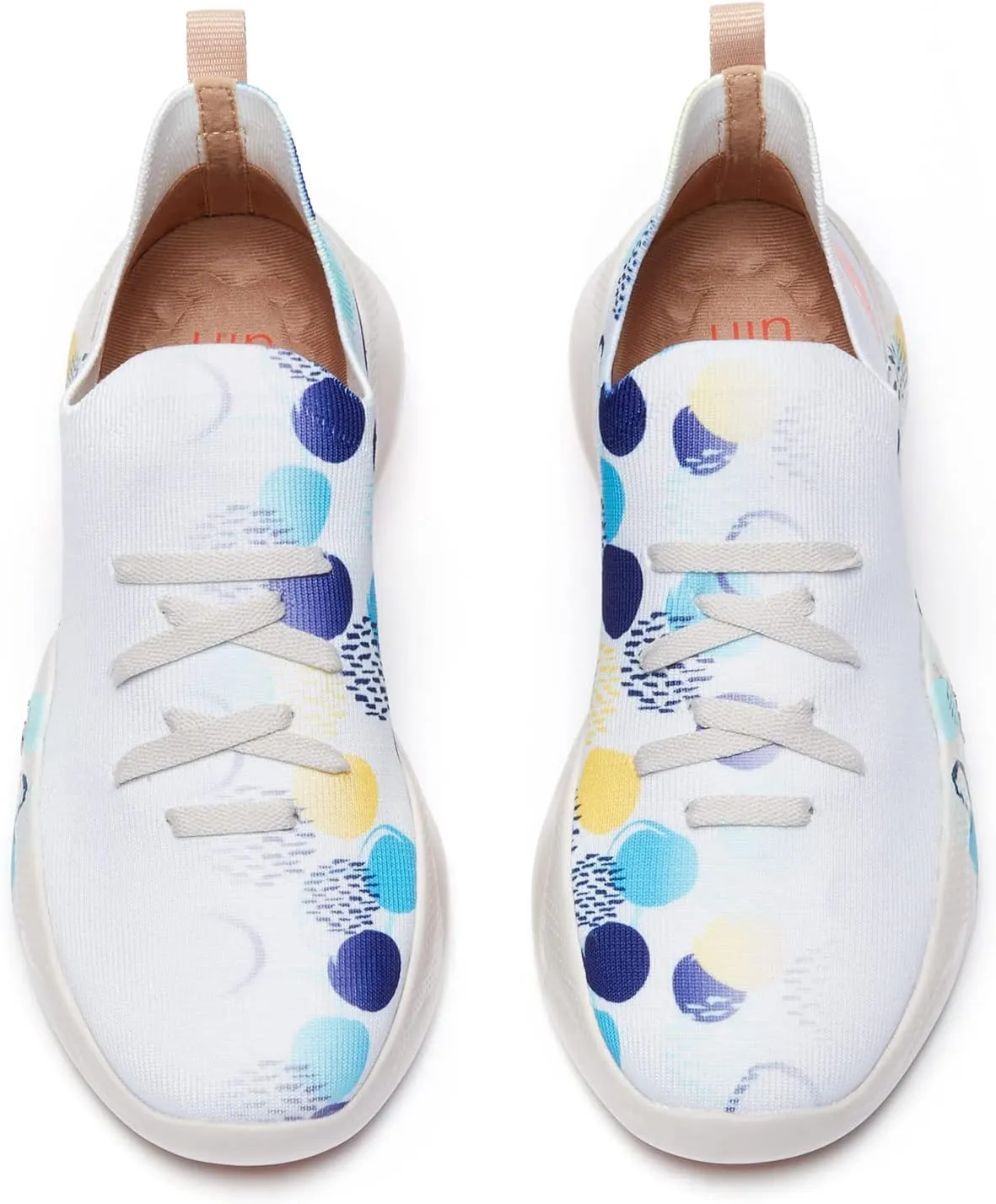 UIN Women's Fashion Sneakers Lightweight Walking Casual Slip Ons Comfortable Art Painted Athletic Travel Shoes