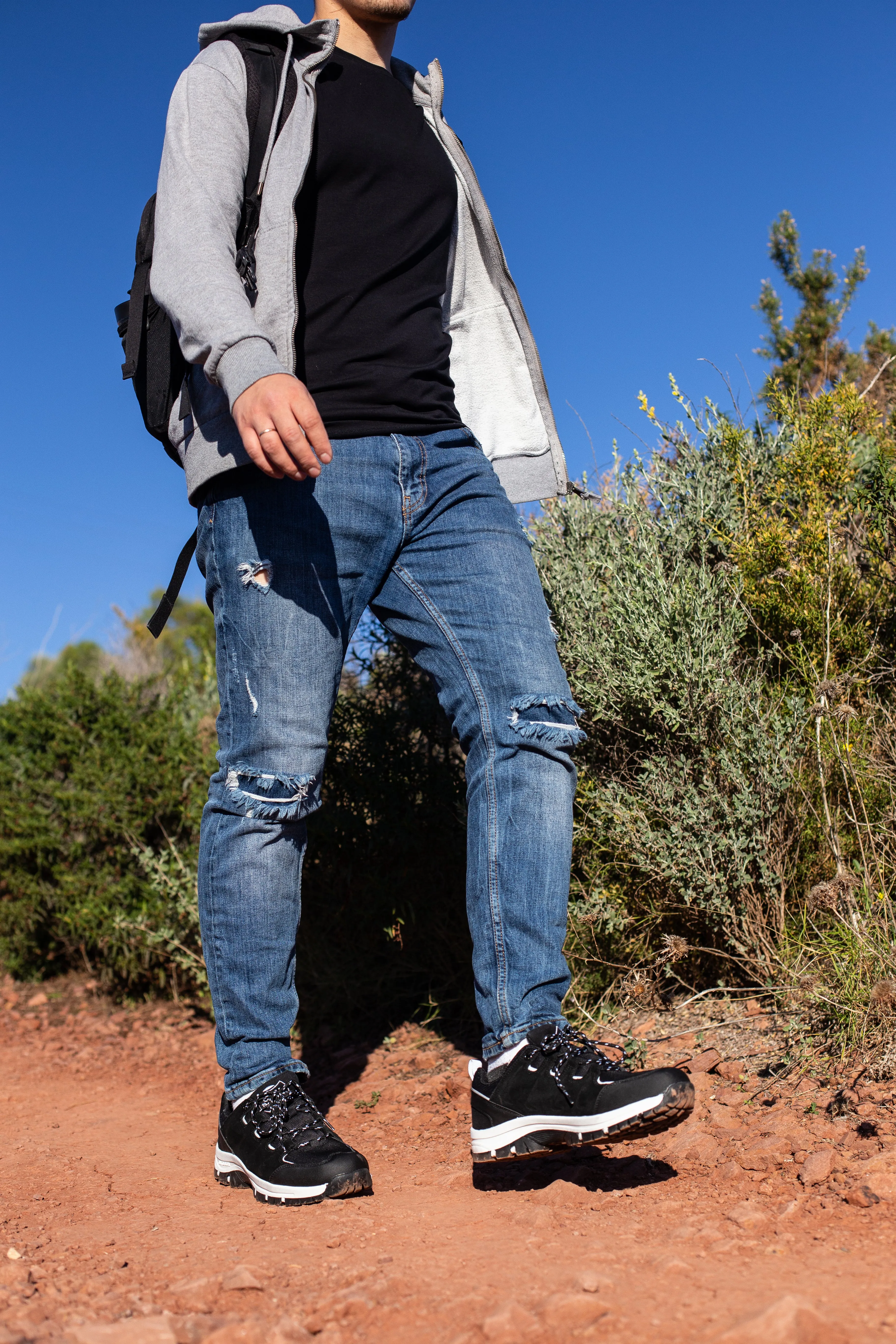 Ultra Lightweight Waterproof Trainers | White JW008