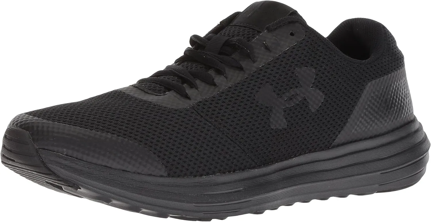 Under Armour Men's Surge Running Shoe, Black (006)/Black, 12